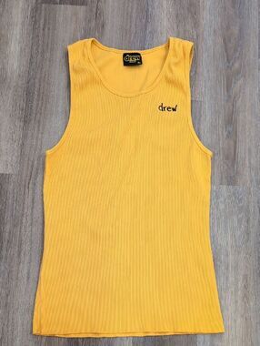 Drew House Rib Tank- Golden Yellow Sz XL